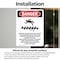 Signmission Portrait Rotating Auger Inside This Danger Sign, Vinyl Decal, 7in W x 10in L, 2PK OS-2PACK-DS-D-710-V-2437 - alternate 6